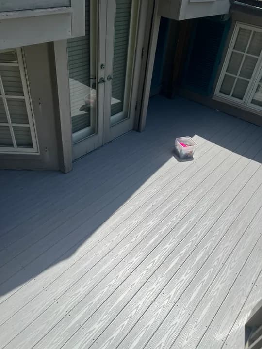 Composite deck installation
