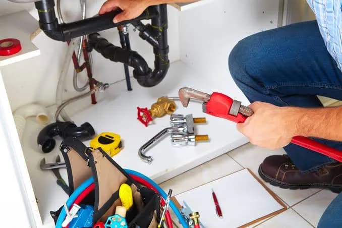 Plumbing changes coordinated with the remodel.